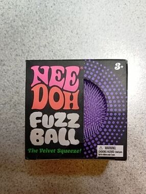 NeeDoh Fuzz Ball - Purple Velvet Squeeze 1 ea New in box